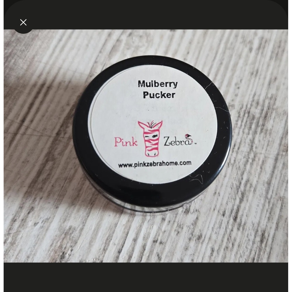 Pink Zebra Mulberry Pucker Scented Wax Sprinkles Partial Jar 1.125oz 14022 Pink